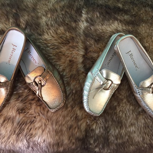 J. Renee Bronze Metallic Leather Mule/Slide (NEW) - Picture 14 of 15